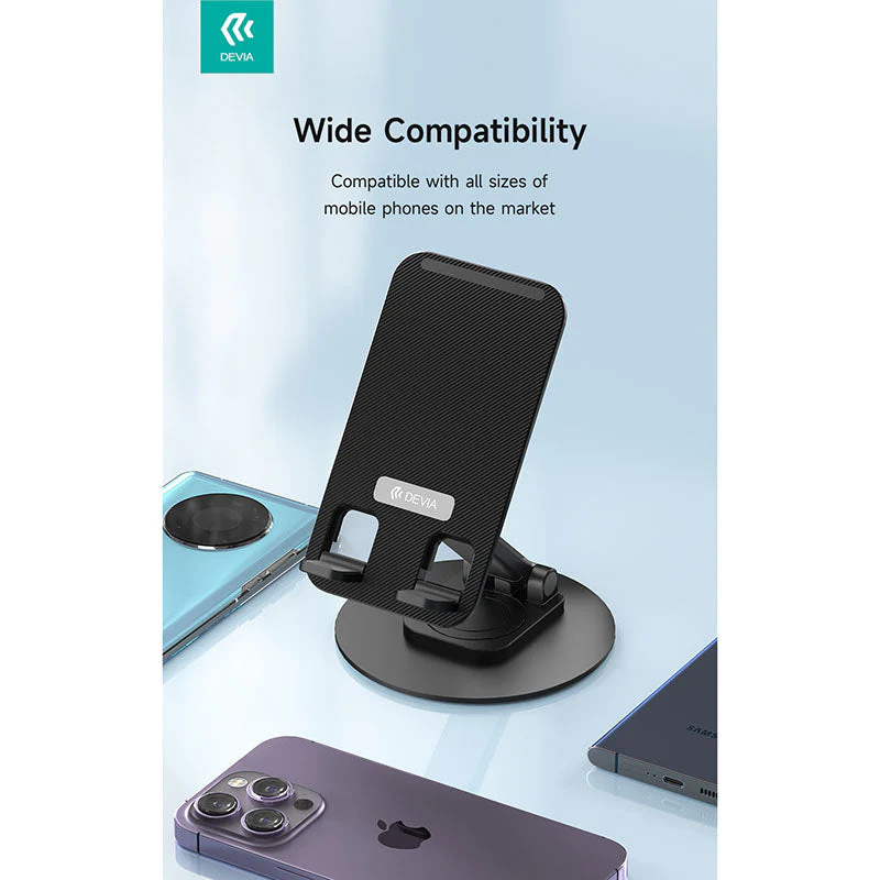 Devia EL195 360° Rotation Folding Phone Stand - Image 3