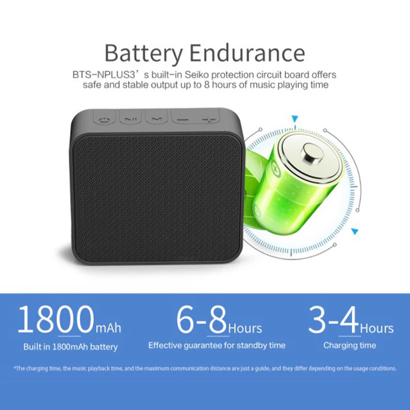 DLab IPX6 BTS-NPLUS3 Outdoor BT Speaker (Grey) - Image 6