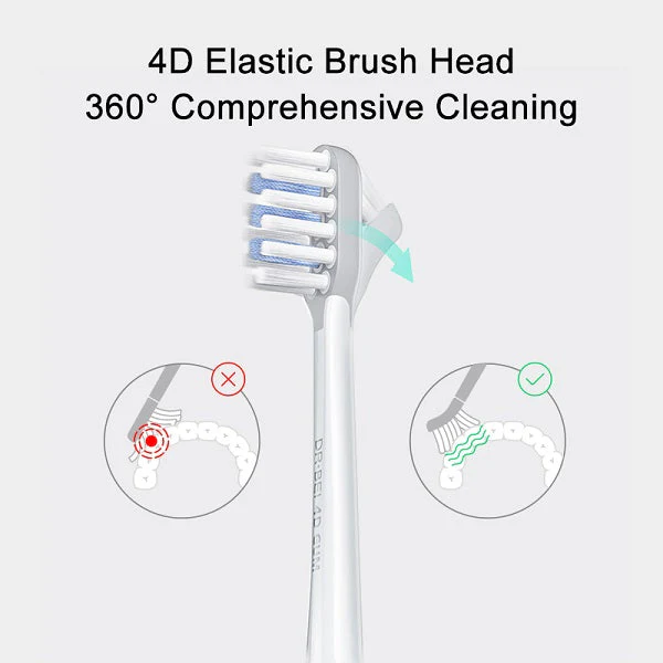 DR.BEI Sonic Electric Toothbrush Head 4D Clean (Pink)-For S7 - Image 4