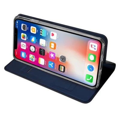 Dux Ducis Leather Case For iPhone XR Blue
