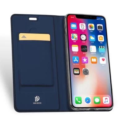 Dux Ducis Leather Case For iPhone XS Blue - Image 2