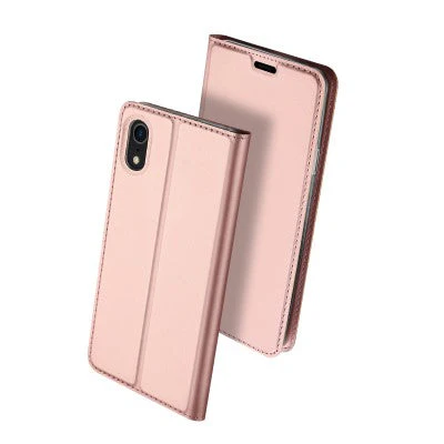 Dux Ducis Leather Case For iPhone XS Xs Rose Gold