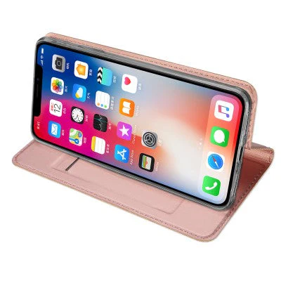 Dux Ducis Leather Case For iPhone XS Xs Rose Gold - Image 2