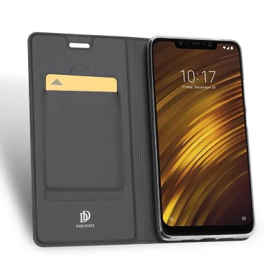 Dux Ducis Leather Case For Xiaomi Pocophone F1 Grey - Image 5