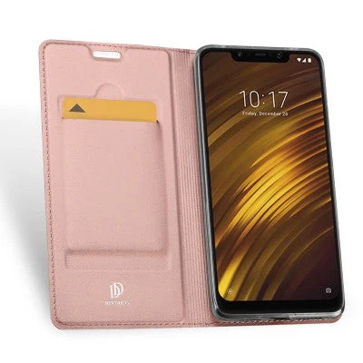 Dux Ducis Leather Case For Xiaomi Pocophone F1 Rose gold - Image 5