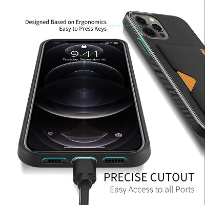 Dux Ducis Pocard Series Case with back cover for iPhone 12 & 12 Pro (Black) - Image 6