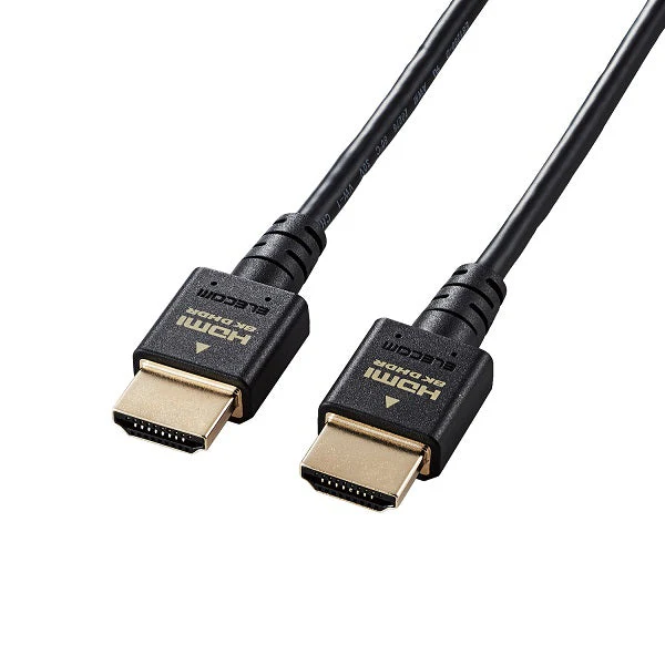 Elecom 2.1Ultra High-Speed Slim HDMI 2.0M DH-HD21ES20BK (Black) - Image 3