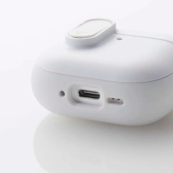 Elecom AVA-AP06TSLWH Tough Slim Lock for AirPods 4 (White) - Image 6