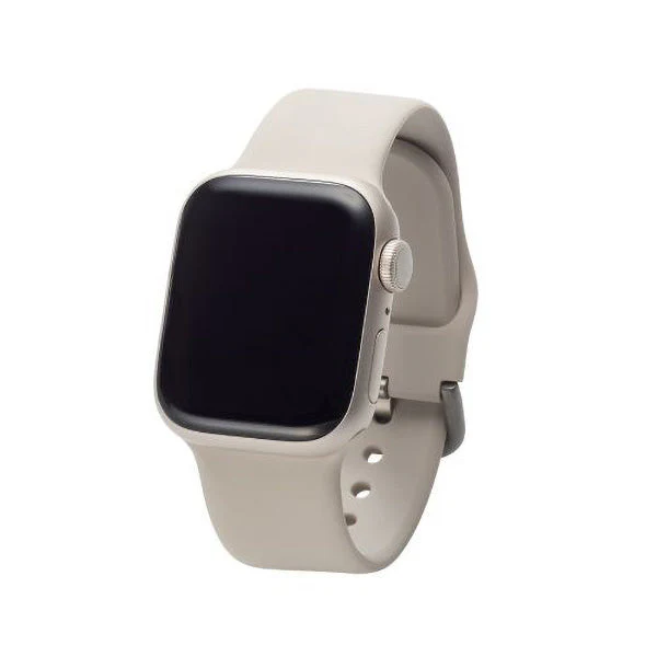Elecom AW-41BDSCWH 38mm-41mm for Apple Watch Band Silicone (White) - Image 2