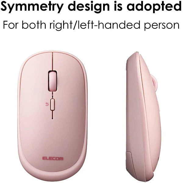 Elecom Blue LED Wireless Mouse (Pink) - Image 2
