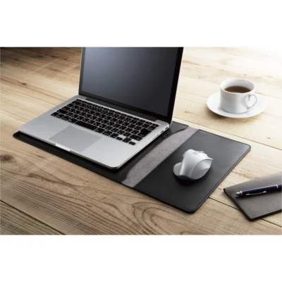 Elecom BM-IBSVD14 Inner Bag DeskMat X Leather Case 14inch (Black) - Image 3