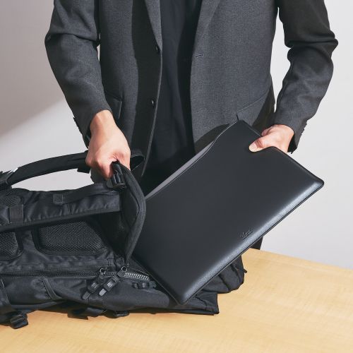 Elecom BM-IBSVM2216BK Soft leather Inner sleeve MacBook  16'' (Black) - Image 2
