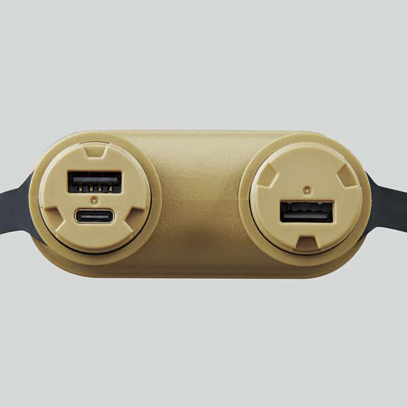 Elecom DE-NEST15000ABE 15000mAh 32W 1C2A Power Bank (Beige) - Image 5