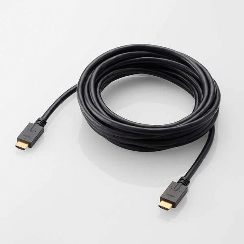 Elecom DH-HD14E50BK2 Ver 1.4 High Speed HDMI Cable 5m (Black) - Image 4