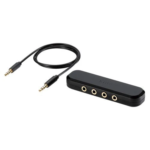 Elecom EHP-35AD03BK Multi-Earphone Splitter 3Port Audio Adpt - Image 2
