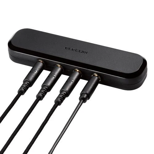Elecom EHP-35AD03BK Multi-Earphone Splitter 3Port Audio Adpt - Image 3