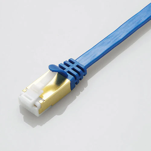 Elecom Flat LAN Cable 2m (Blue) - Image 2
