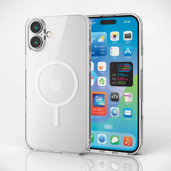 Elecom iPhone 16 Plus 6.7 (2024) Magsafe Hybrid Case (White)