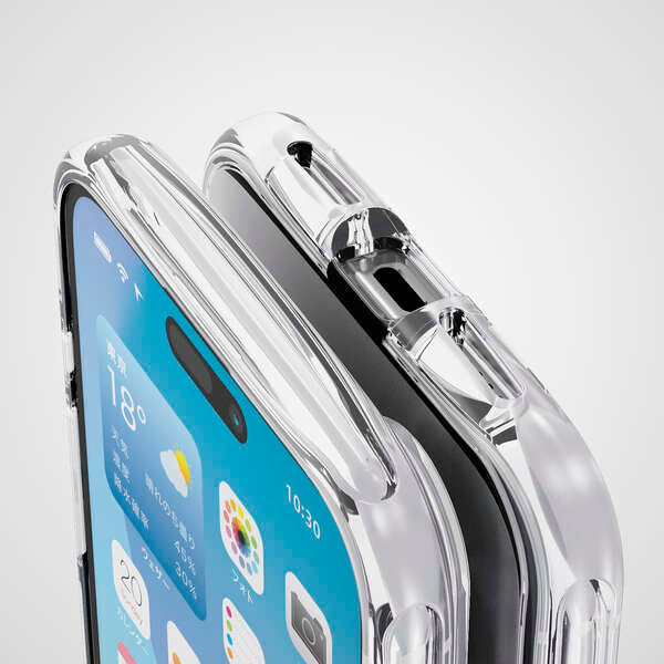 Elecom iPhone 16 Plus 6.7 (2024) Tough Slim Lite Shock Absorption (Clear)