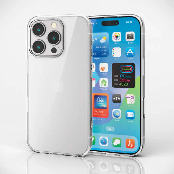 Elecom iPhone 16 Pro 6.3 (2024) Hybrid Case (Clear) - Image 4