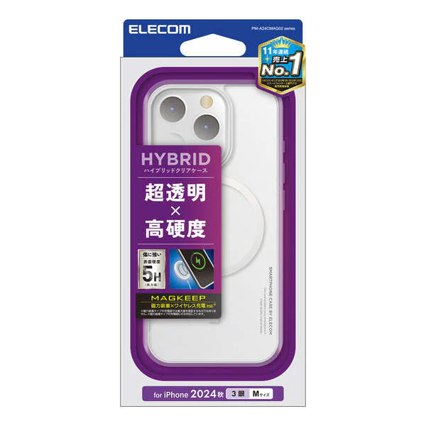 Elecom iPhone 16 Pro 6.3 (2024) Magsafe Hybrid Case (White)