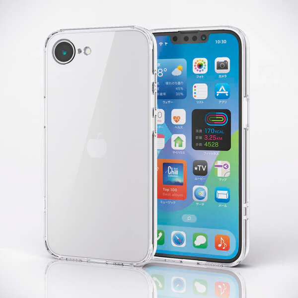 Elecom iPhone 16e Hybrid Case (Clear) - Image 2