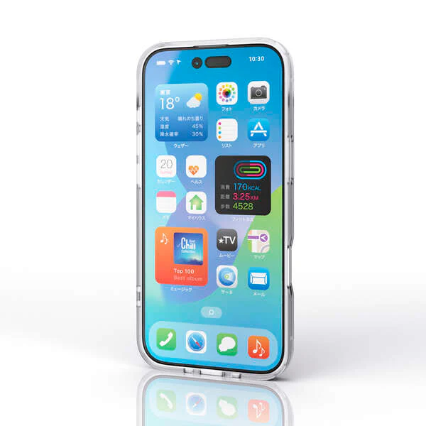 Elecom  iPhone 17 Air 6.5 (2025) D3O All Clear Case with metal ring - Image 5
