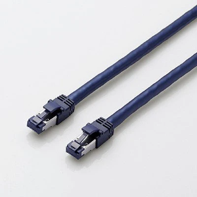 Elecom LD-OCTT-BM20 2m Cat 8 LAN Cable (Blue) - Image 2