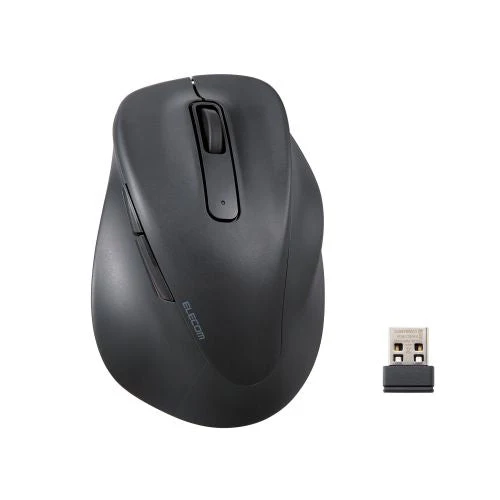 Elecom M-XGS30DBSKBK 5 Button Wireless Silent Mouse (S) - Black - Image 2