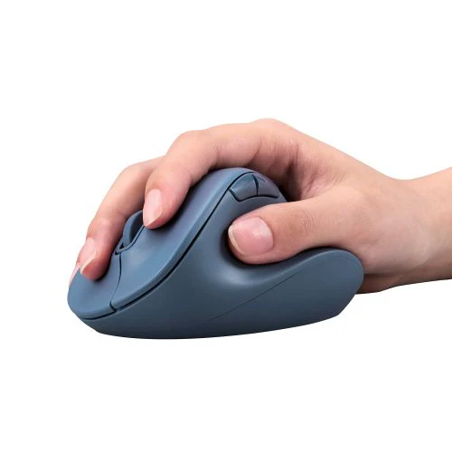 Elecom M-XGS30DBSKBU 5 Button Wireless Silent Mouse (S) - Blue - Image 2