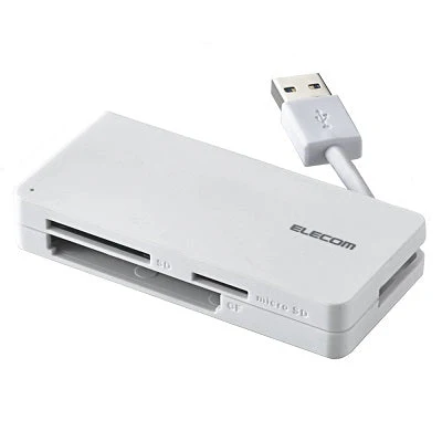 Elecom  Memory Card Reader USB 3.0 (White) (MR3-K012WH) - Image 2