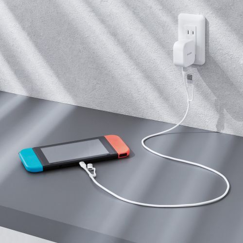Elecom MPA-AMBCC10WH 4 in 1 USB Cable PD 60W A-C/B C-C/B 1M (White) - Image 3