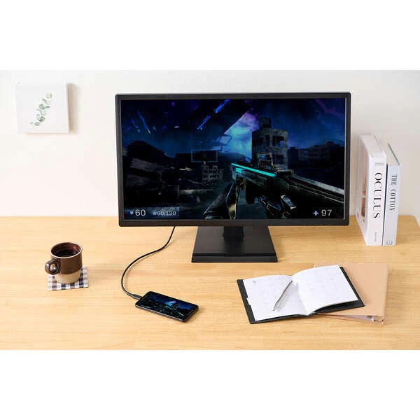 Elecom MPA-CHDMIS10BK2 USB-C to HDMI 1M (Black) - Image 2