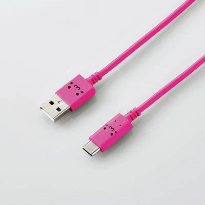 Elecom MPA-FAC12C 1.2m USB C to USB2.0 Cable (Pink) - Image 2