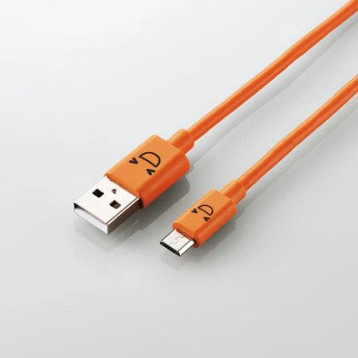 Elecom MPA-FAMB2U12C 1.2m 2A Micro USB Cable (Orange) - Image 2