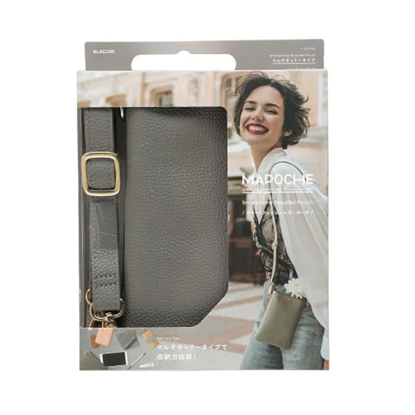 Elecom P-MAP03BU Smartphone Shoulder Pouch (Black) - Image 2
