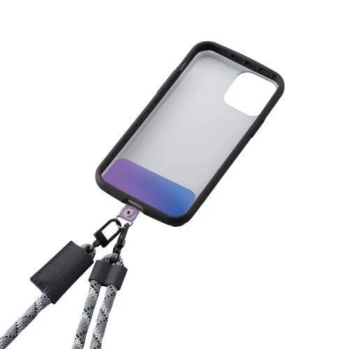 Elecom P-STHD1ACR Smartphone Strap Holder Sheet 1Hole 2pc - Image 2