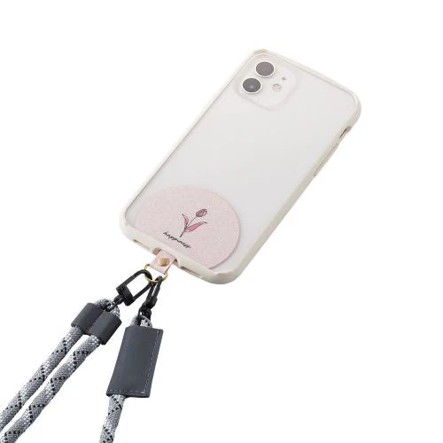 Elecom P-STHD1DE01 Smartphone Strap Holder Flower Design - Image 4