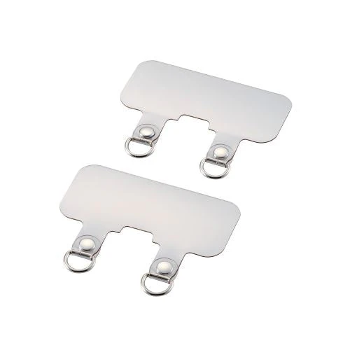 Elecom P-STHD2CR Smartphone Strap Holder 2 Holes 2pc (Clr) - Image 3