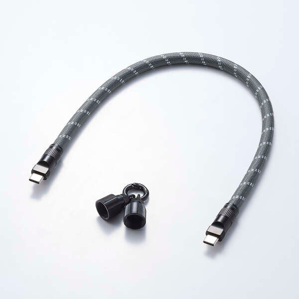 Elecom P-STHH1CC08BK2 2-in-1 USB Cable Hand Strap - Image 6