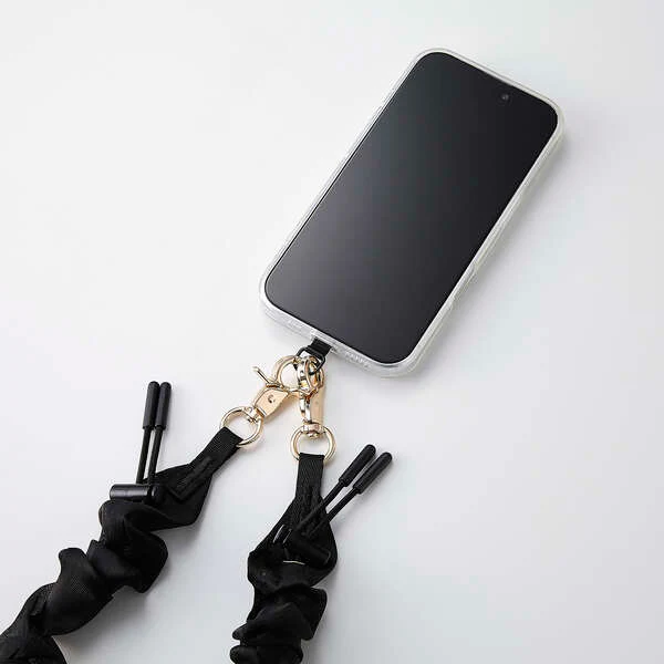 Elecom P-STHSCEBK Smartphone Hand Strap Elegant Light Weight Reduce Shoulder Strain - Image 5