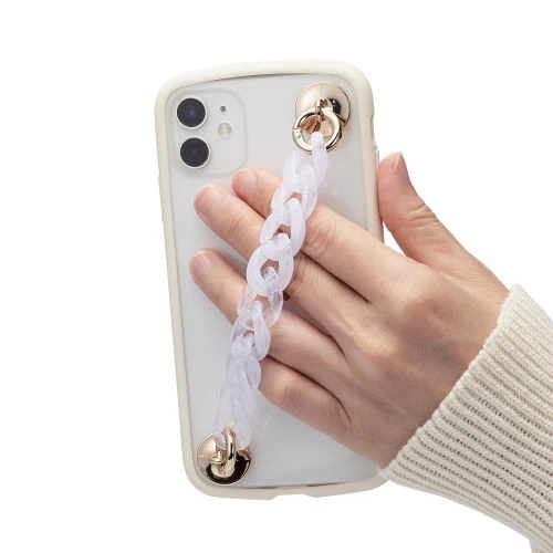 Elecom P-STKHCHSCR Key Ring Hanger Chain Flat (Clear) - Image 2