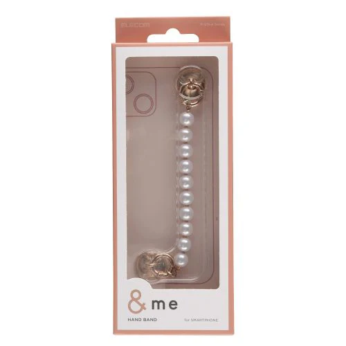 Elecom P-STKHPAL Key Ring Hanger Chain Flat (Pearl) - Image 2