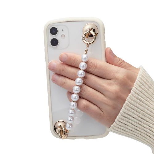 Elecom P-STKHPAL Key Ring Hanger Chain Flat (Pearl) - Image 3