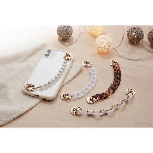 Elecom P-STKHPAL Key Ring Hanger Chain Flat (Pearl) - Image 4