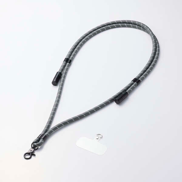 Elecom P-STSDH1CC08BK2 2-in-1 USB Cable Shoulder Strap - Image 2