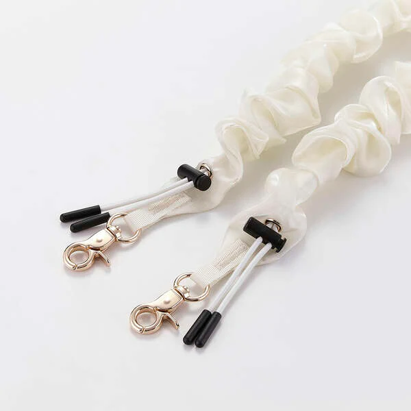 Elecom P-STSDH1SCEIV Smartphone Shoulder Strap Scrunchie Elegant (Ivory) - Image 3
