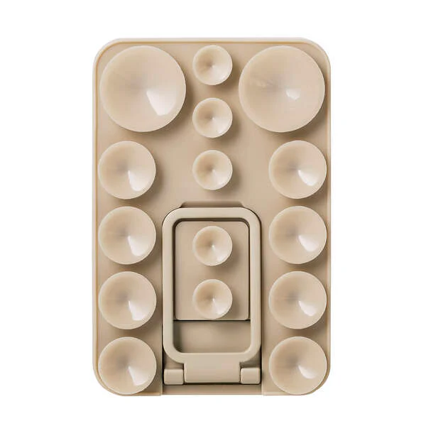 Elecom P-TKPTMAGS01BG Takopita Stand Suction Cup Silicone Pad Magnetic Adhesion Square (Beige) - Image 3
