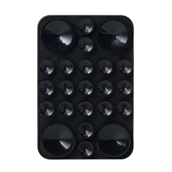Elecom P-TKPTMAG01BK Takopita Suction Cup Silicone Pad Magnetic Adhesion Square (Black) - Image 3