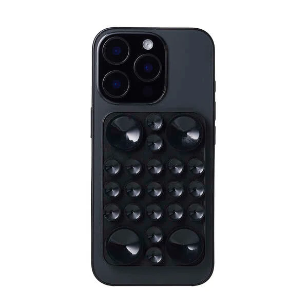 Elecom P-TKPTMAG01BK Takopita Suction Cup Silicone Pad Magnetic Adhesion Square (Black) - Image 6